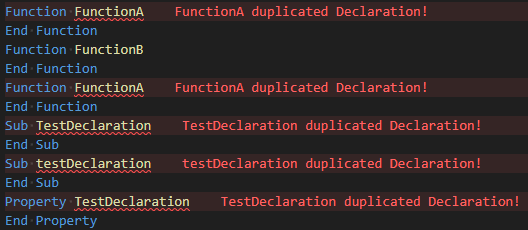 Duplicated declarations